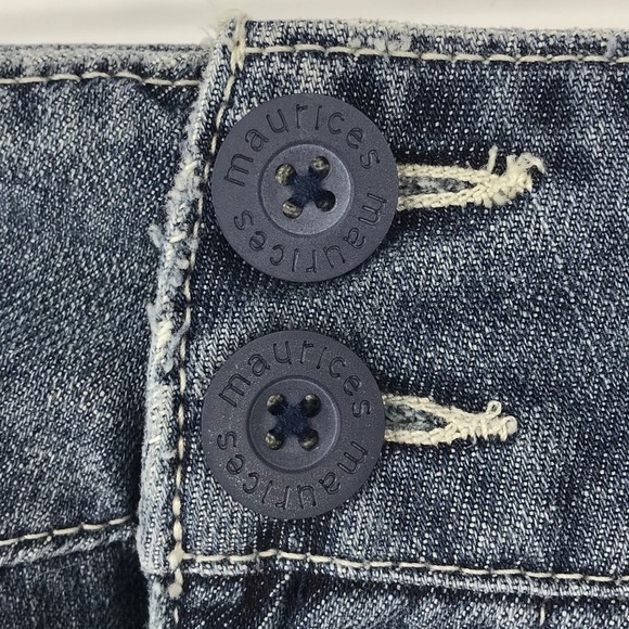 Maurices Denim Double Button Jean Mini Skirt - Picture 6 of 10
